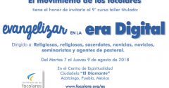 EL  Movimiento de los  Focolares Invita 2018